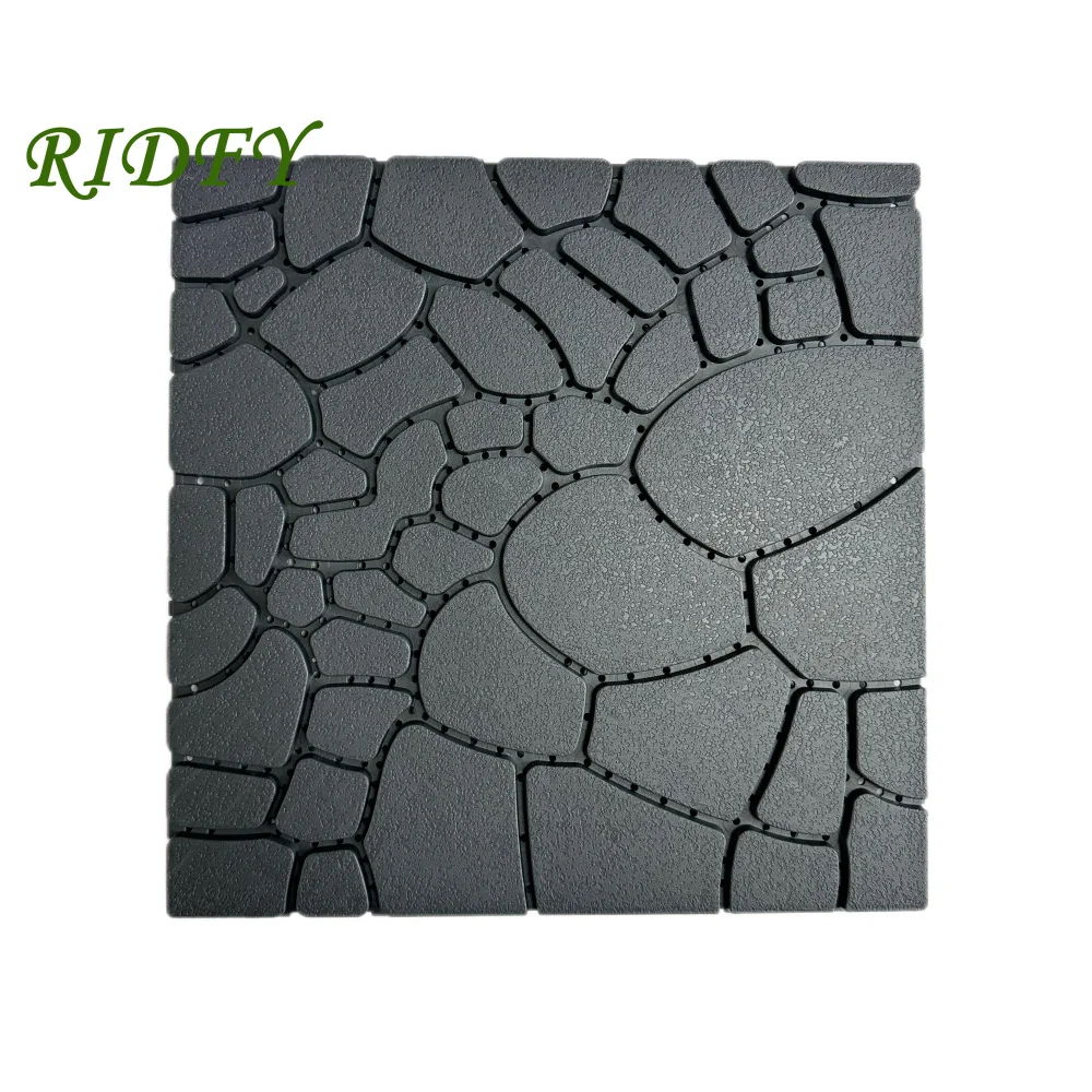 

Stone texture 12" Patio Deck Tiles,Easy and Quick Installation Court Tiles for Porch Poolside Balcony Backyard 44pcs ,DARK GRAY