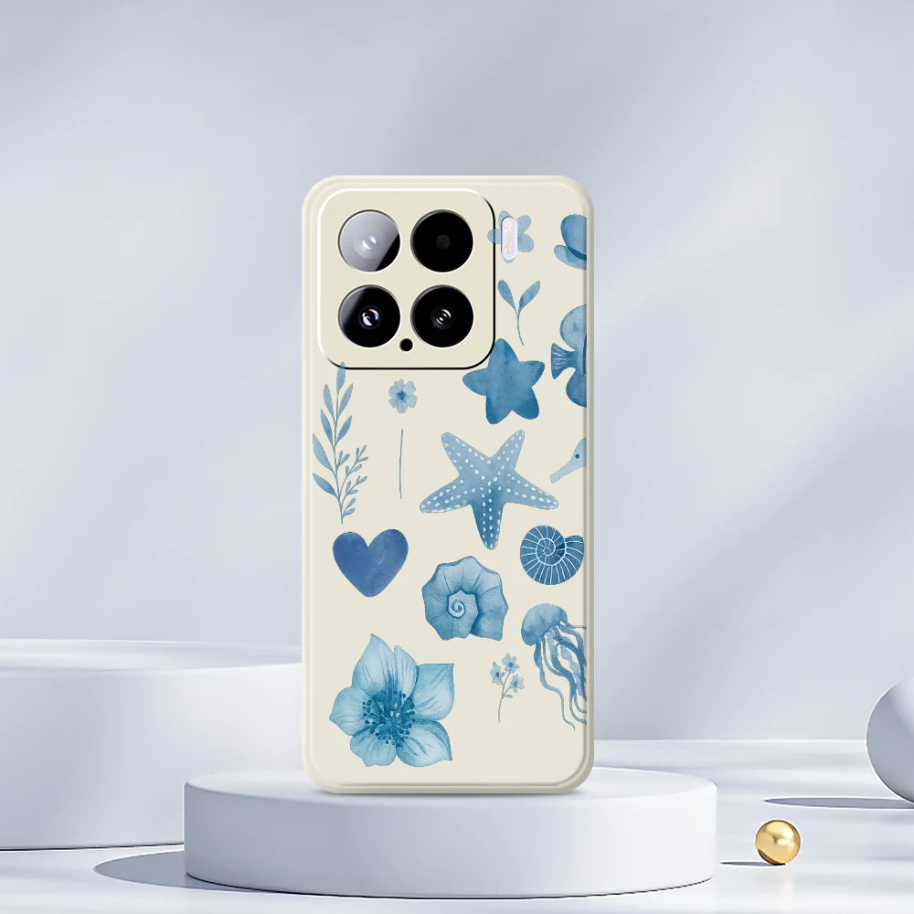 海をテーマにしたXiaomi Mi 15 Ultra、Mi 14T、13T、12T、11T Pro用スマホケース、Xiaomi Mi 13T Pro、Mi 11T Pro用シリコンソフトケース