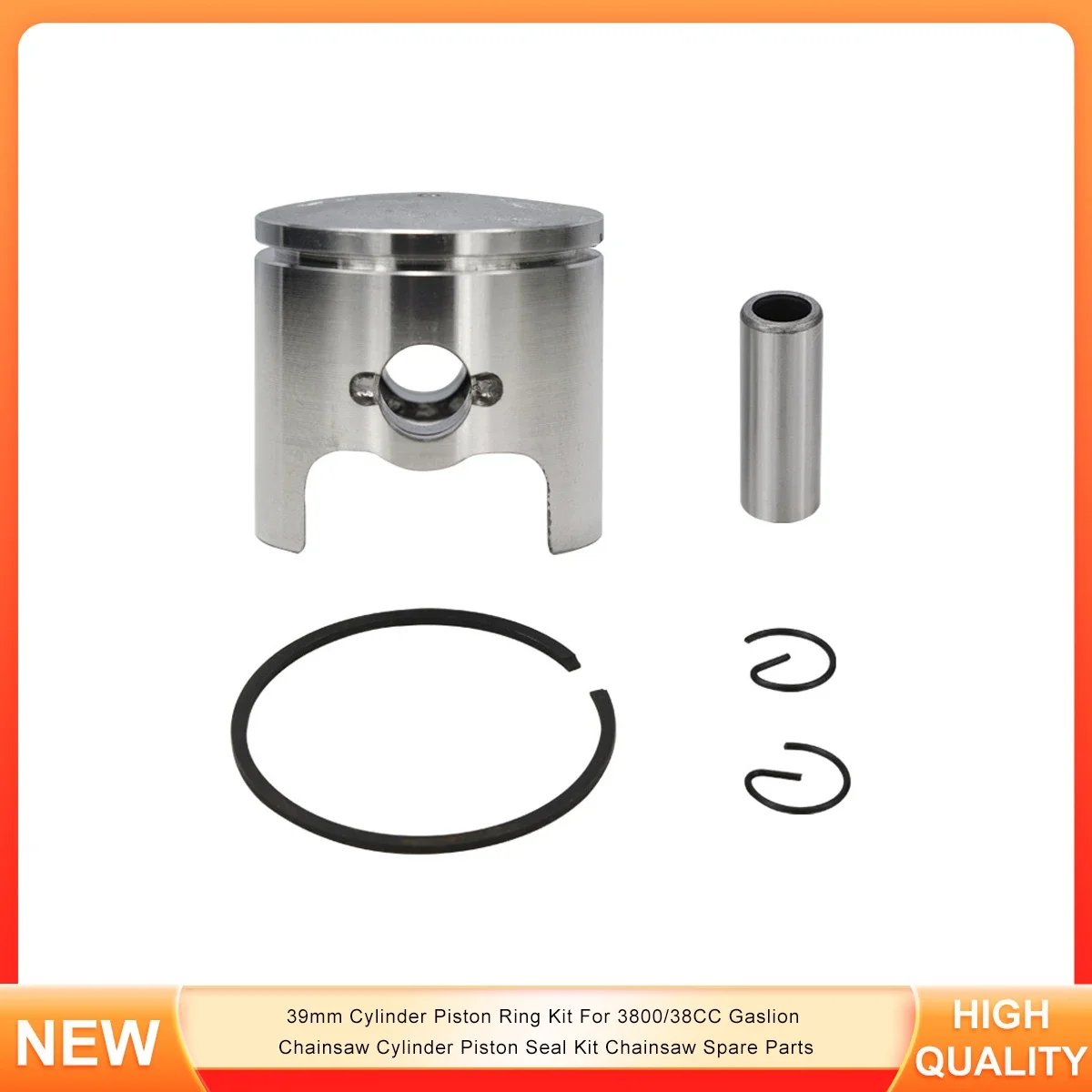 39mm Cylinder Piston Ring Kit For 3800/38CC Gaslion Chainsaw Cylinder Piston Seal Kit Chainsaw Spare Parts