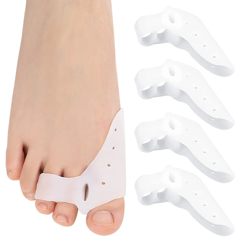 1/5/10Pair Silicone Hammer Toe Overlap Separators Stretchers Thumb Orthopedic Improvement For Inversion Finger Separator Big Toe