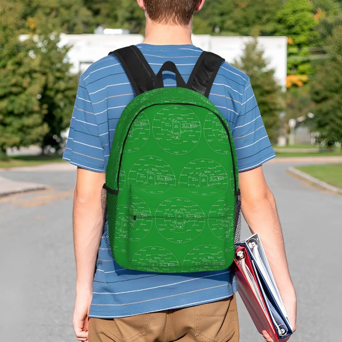 Cricket Pitch Positions- Fielding Positions Diagram Backpack Student BookBag Men Women School Bag Laptop Shoulder Bags