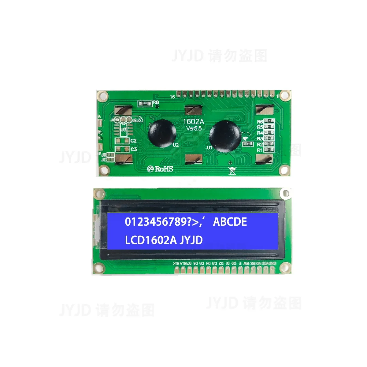 LCD1602 Module Blue Green Screen For Arduino LCD1602A LCD Character UNO R3 Mega2560 Display PCF8574T IIC I2C Interface image 3