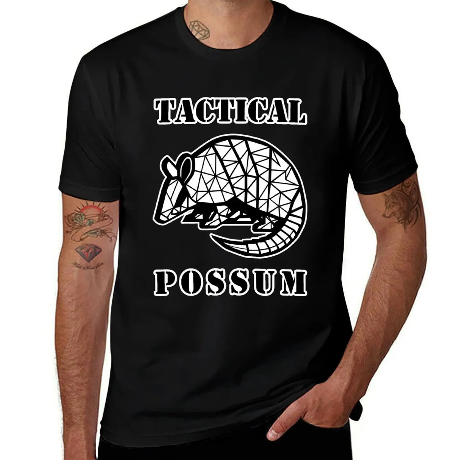 

Tactical Possum Funny Armadillo Animal Pun T-Shirt cotton t shirt man cotton t shirts high quality T-Shirt