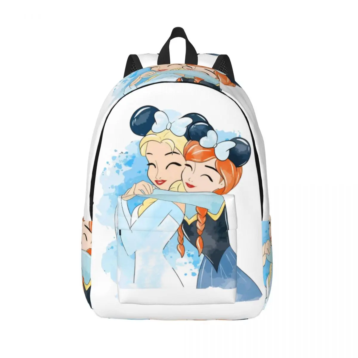 

Стильный рюкзак Frozen Princess Elsa Anna для мужчин и женщин, для школы, колледжа, спорта и повседневного использования, холщовая сумка
