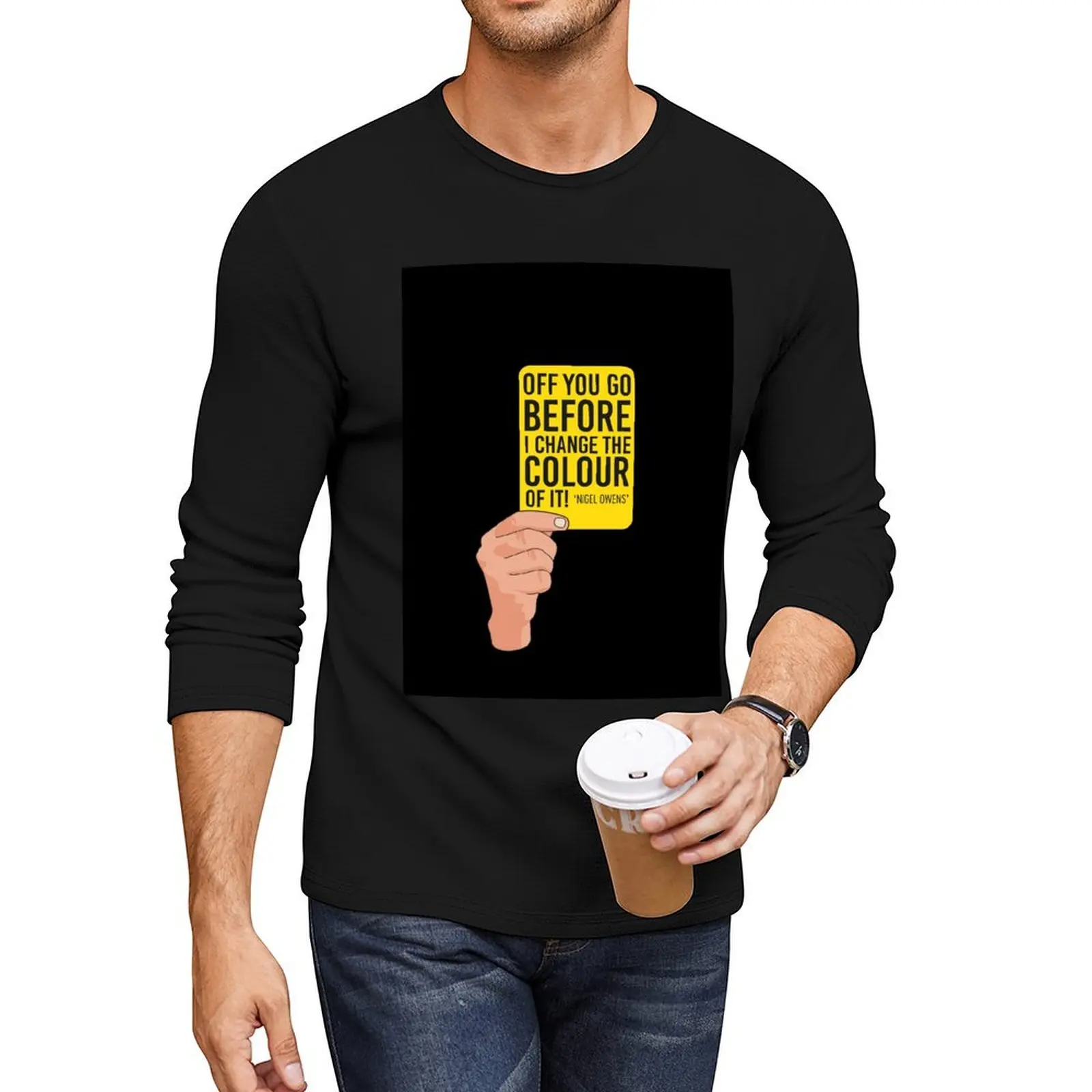 Funny Rugby Referee quote Long T-Shirt plus size t shirts plain black t shirts men