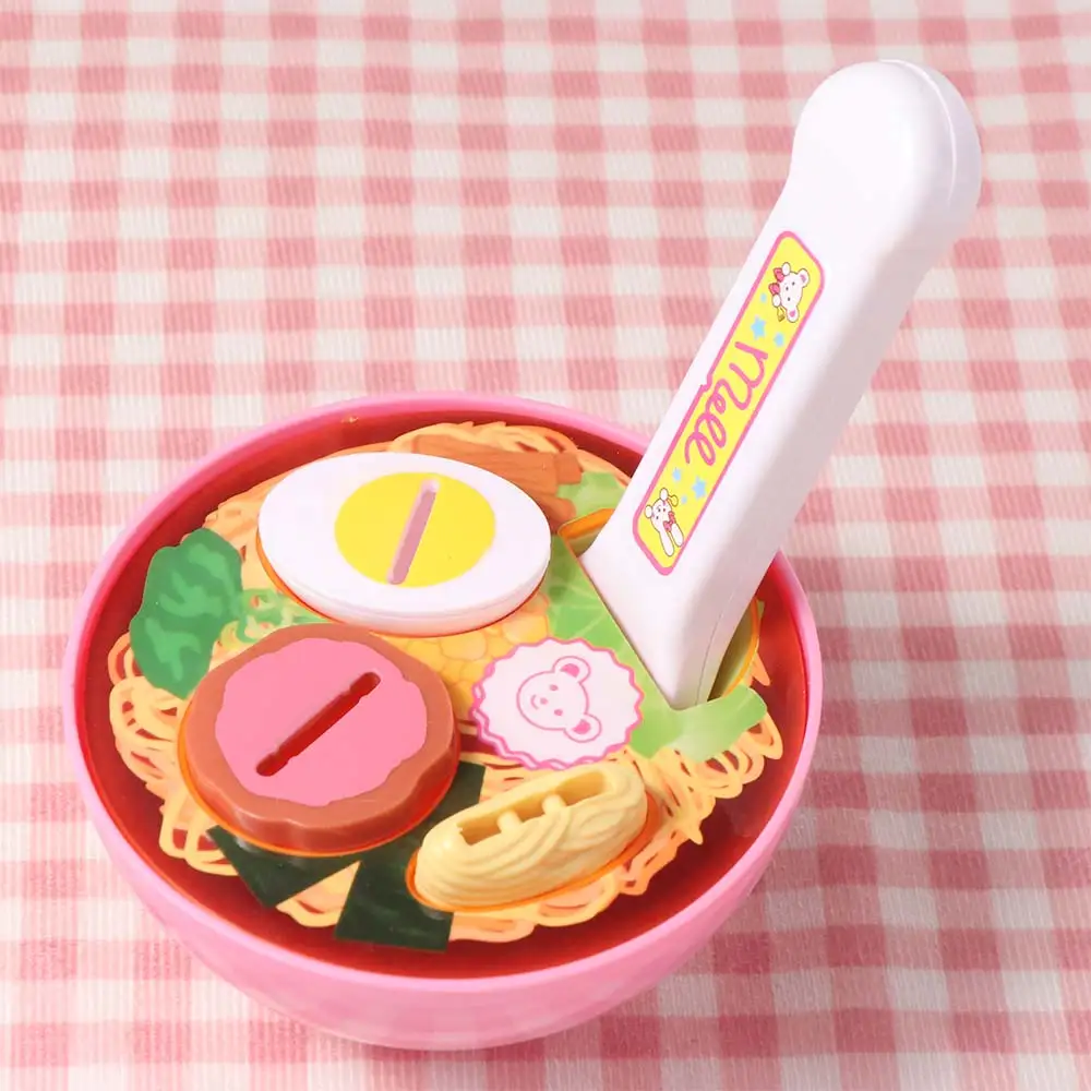 Meninos meninas simulado ramen alimentação role play cozinha comida alimentação ornamento de mesa dos desenhos animados jogar casa presentes da menina