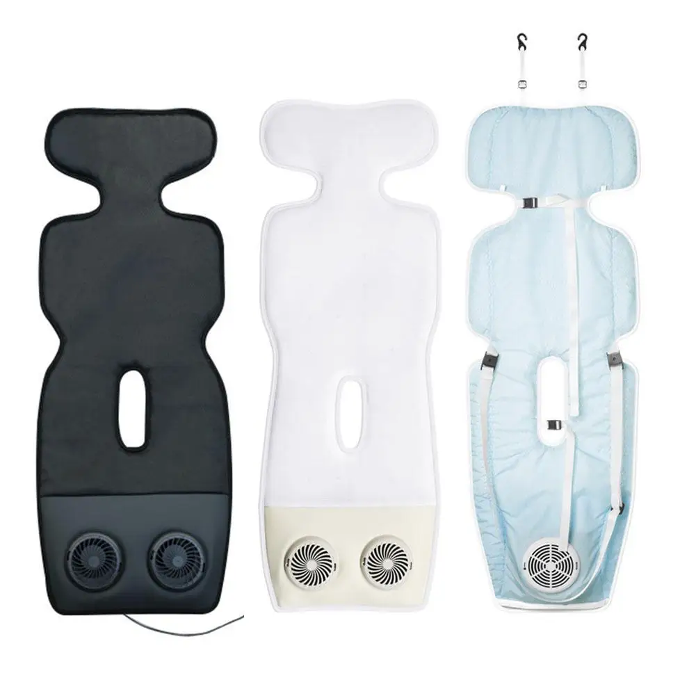 

Cooling Car Seat Cushion USB Charging Detachable Silent Fan Universal Breathable Car Chair Pad For Child Car Safety Seat Cover