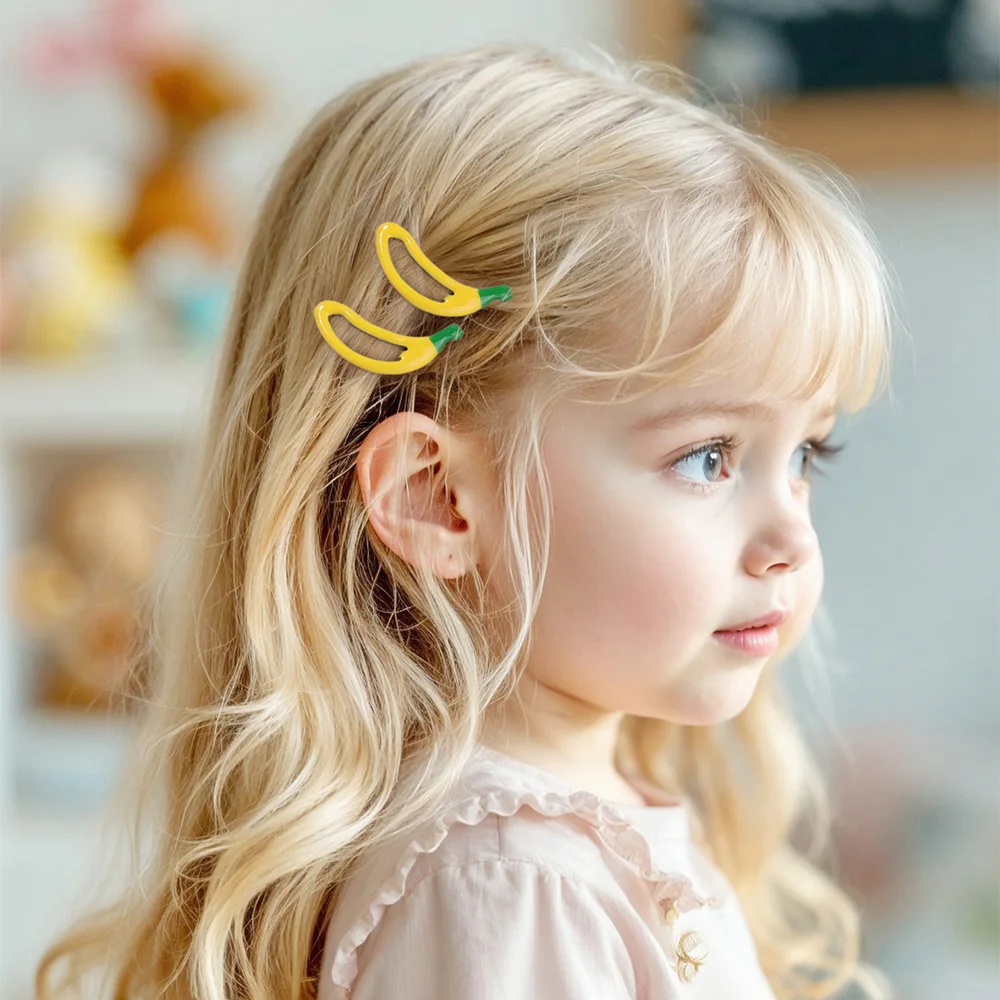 10Pcs/set Hot Cute Girls Hair Accessories Fruit BB Hair Clips Side Strawberry Hairpin Children Daily Styling Boutique Headwear