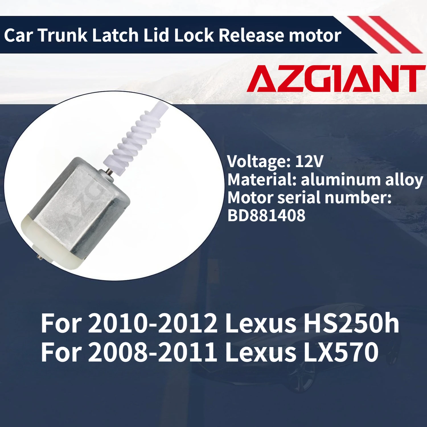 

For 2010-2012 Lexus HS250h/LX570 2008-2011 Car Trunk Latch Lid Lock Release motor New high-quality parts Auto Accessories OEM