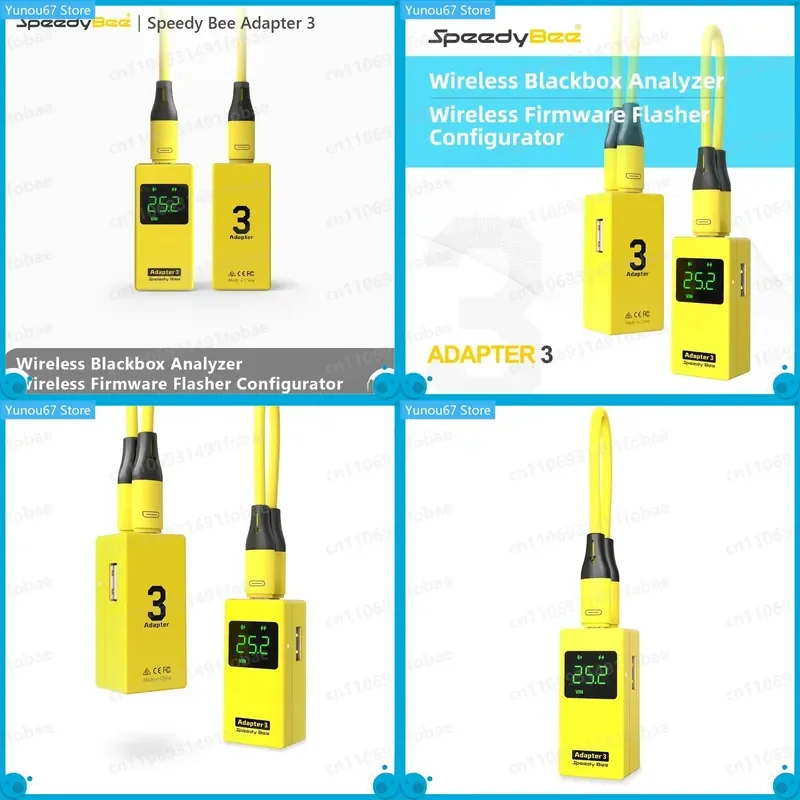 For SpeedyBee Adapter 3 RunCam WiFi Bluetooth Wireless Blackbox Analyzer Firmware Flasher Configurator Voltage Checker