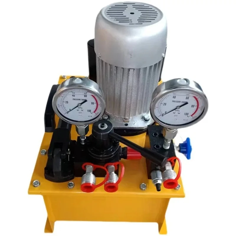 Large flow pull type double oil port manual reversing valve two-way hydraulic cylinder