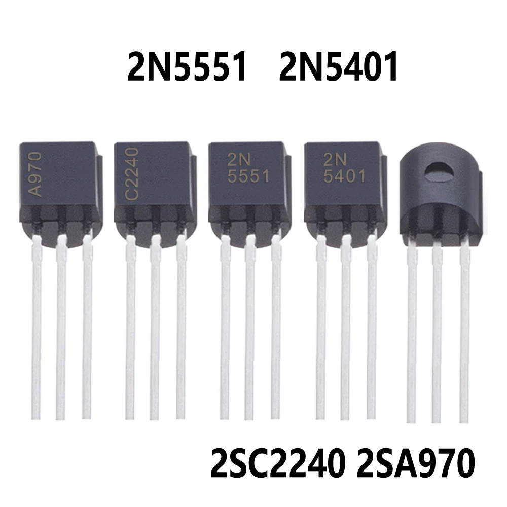50set TO-92 2N5551 2N5401 TO-92  2SC2240 2SA970 TO92 C2240 A970