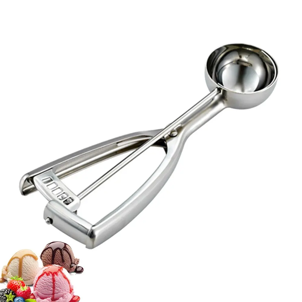 

1pc High-quality Stainless Steel Ice Cream Spoon 304 Ice Cream Spoon Spherical Ice Cream Spoon Tool