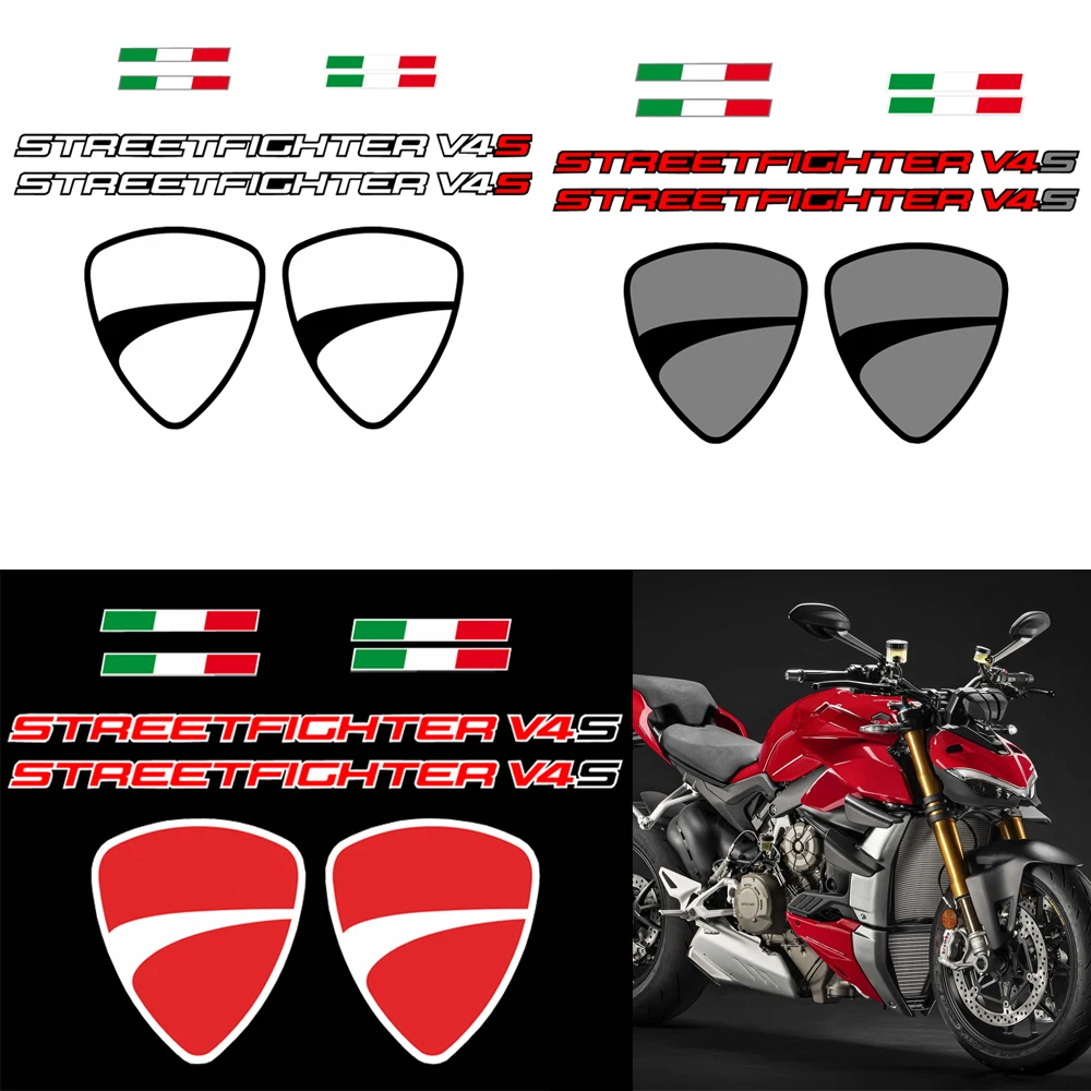 Fairing Bodywork Side Cover Sticker Rear tail Fender Sticker Decal For DUCATI V4S V4 V 4S Street Fighter