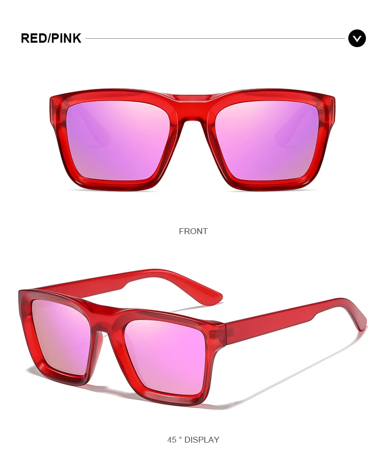 2026 DML Neue Mode Damen Luxusmarke Quadratische Sonnenbrille Vintage Hochwertige Farbige Polarisierte Schutzbrille UV400 – Detail 15