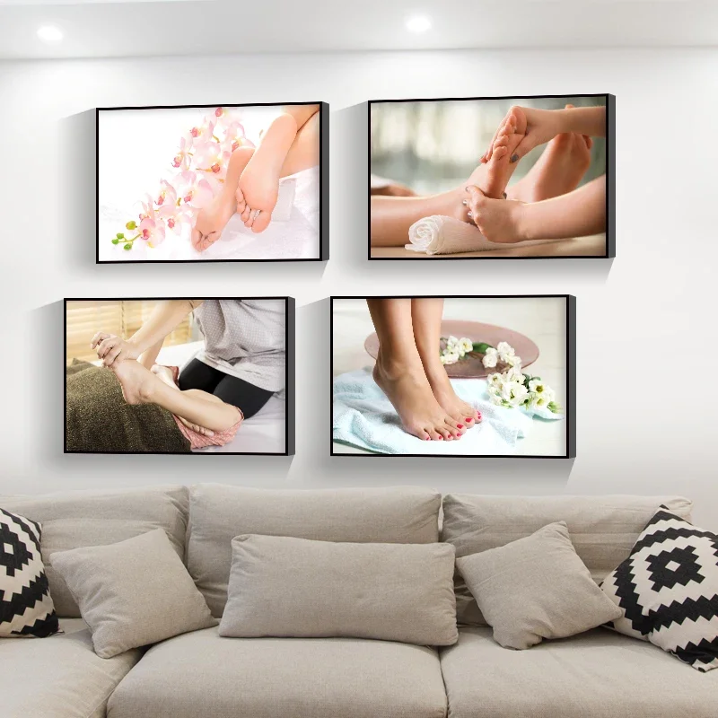 Health Foot Massage Beauty Manicure Salon Spa Posters Pictures Wall Art Home Decor Canvas Paintings for Living Room Decoration