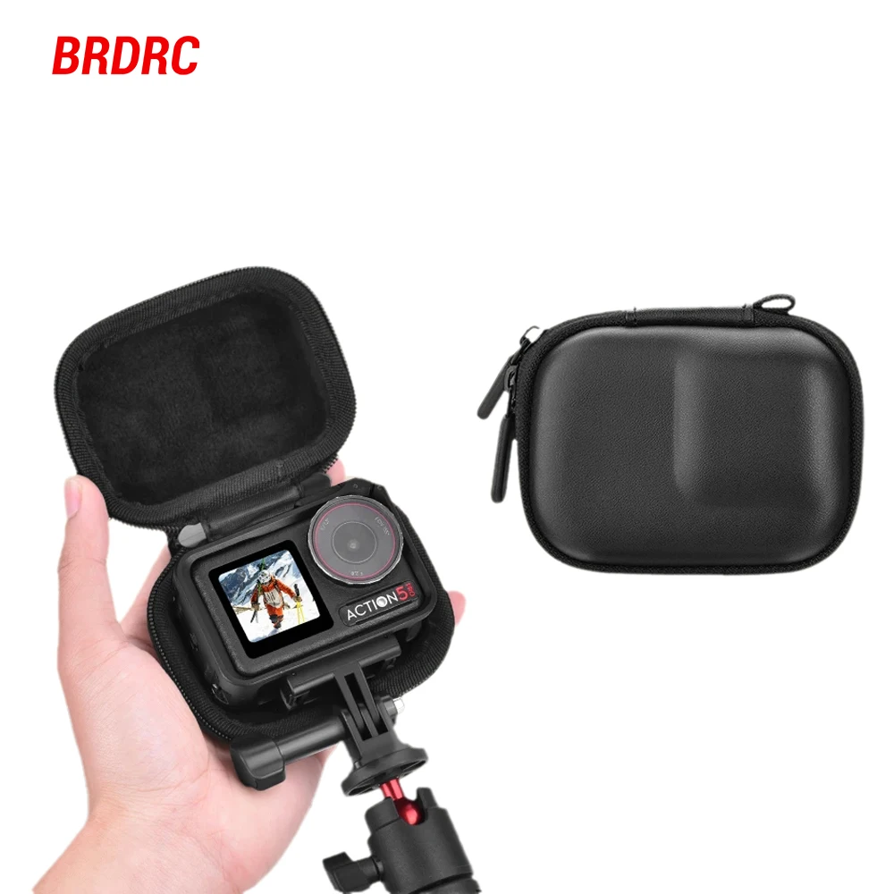 

BRDRC Action 5 Pro Carrying Case Storage Bag for DJI Osmo Action 4 Portable Travel Mini Box Creator Outdoor Accessories
