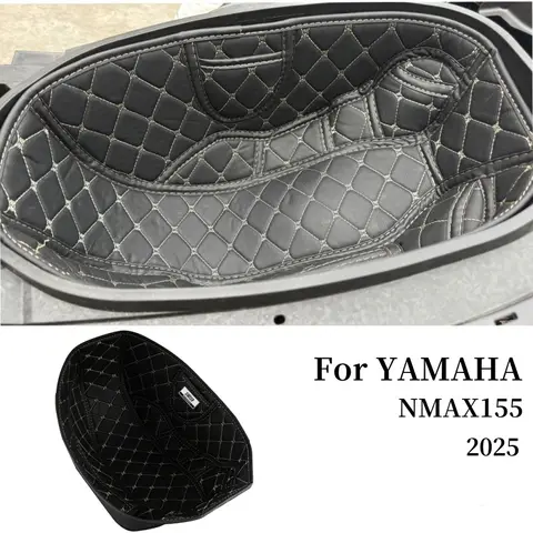 블랙 박스 라이너 보호대 방수 시트 보관 수하물 트렁크 내부 패드 PU For Yamaha NMAX155 V3 2025 오토바이 액세서리
