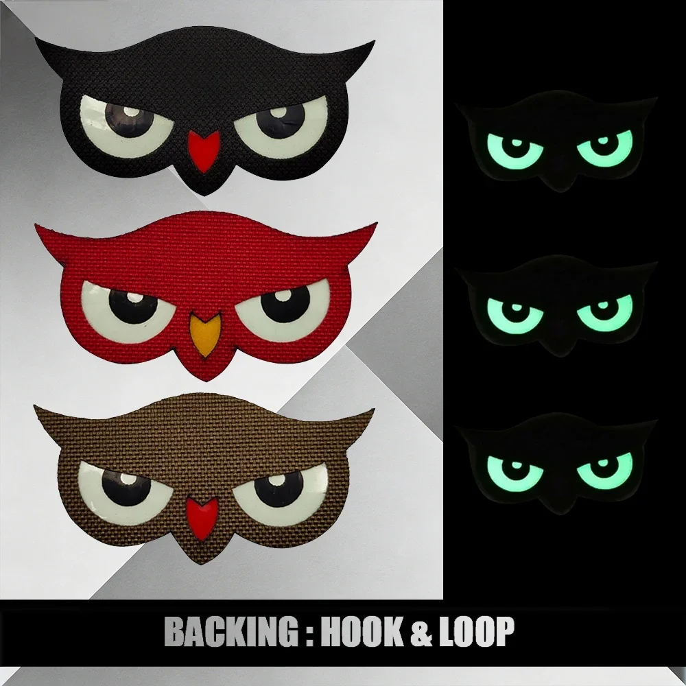 

Тактический светящийся нашивной значок «Военная сова» на липучке для тактических рюкзаков и одежды