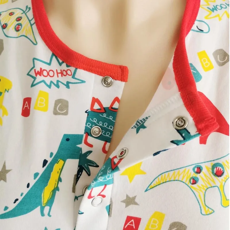 

ABDL Adult Red Dinosaur Printing Bodysuit With Short Leg /Men Adult Onesie/women Adult Romper/Adult Baby Diaper Romper Pajamas