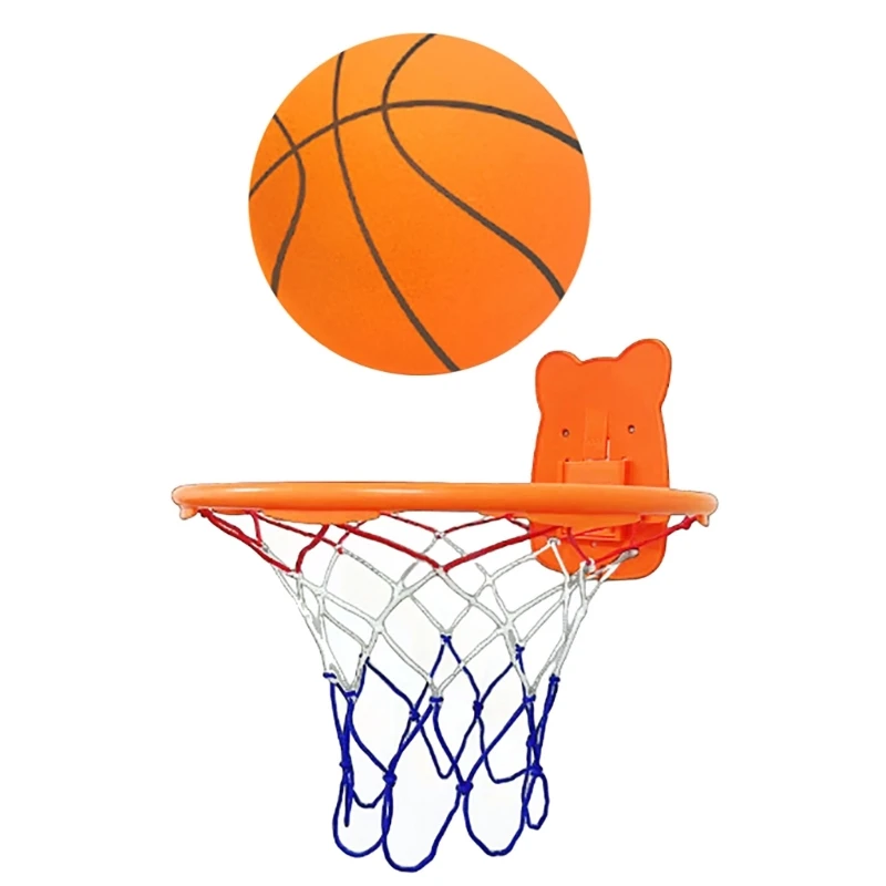 Mini Indoor Basketballs Hoop Kids Small Basketballs Hoop Wall Mount Dunks Rims Hanging Boards with Mini Basketball Kits