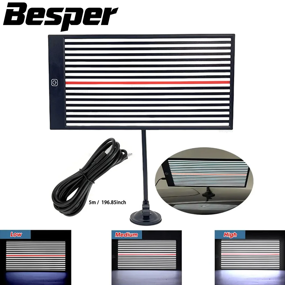 LED Light Line Wire Board Car Paintless Dent Removal Support Battery USB Reflection Board Tools for Car Depression Assist Repair