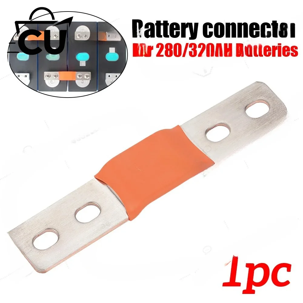 Flexible Copper Busbar for LiFePO4 Battery 56mm 74mm Hole Spacing Battery Interconnect Cable for 12V 230Ah 280Ah 300Ah