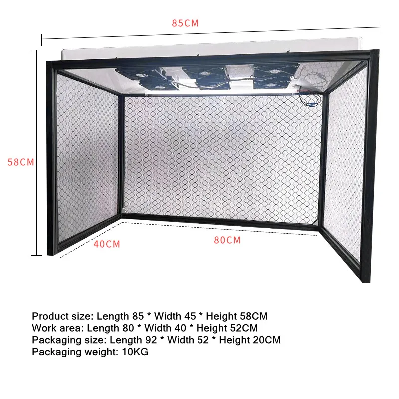 Portable Dust-Free Workbench for LCD Screen & Mobile Phone Repair Cleaning Working Table Blow Clean Purified Air Downwards