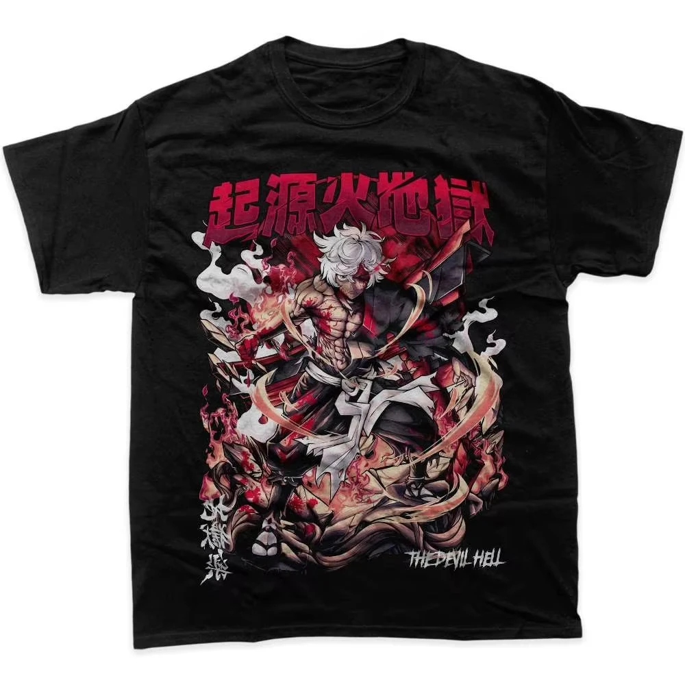 Gabimaru Hell's Paradise 2026 Summer Anime Graphic T-Shirt Men's Oversize Street Casual Y2K Fashion Short Sleeve Unisex Cotton