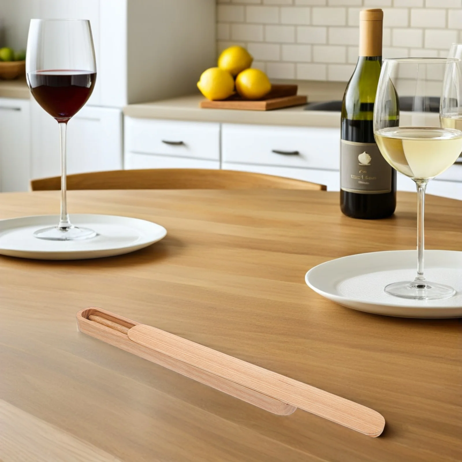 

1Pair Reusable Wooden Chopsticks Natural Portable Japanese Style Travel Set Camping Picnic Dining Utensil Elegant