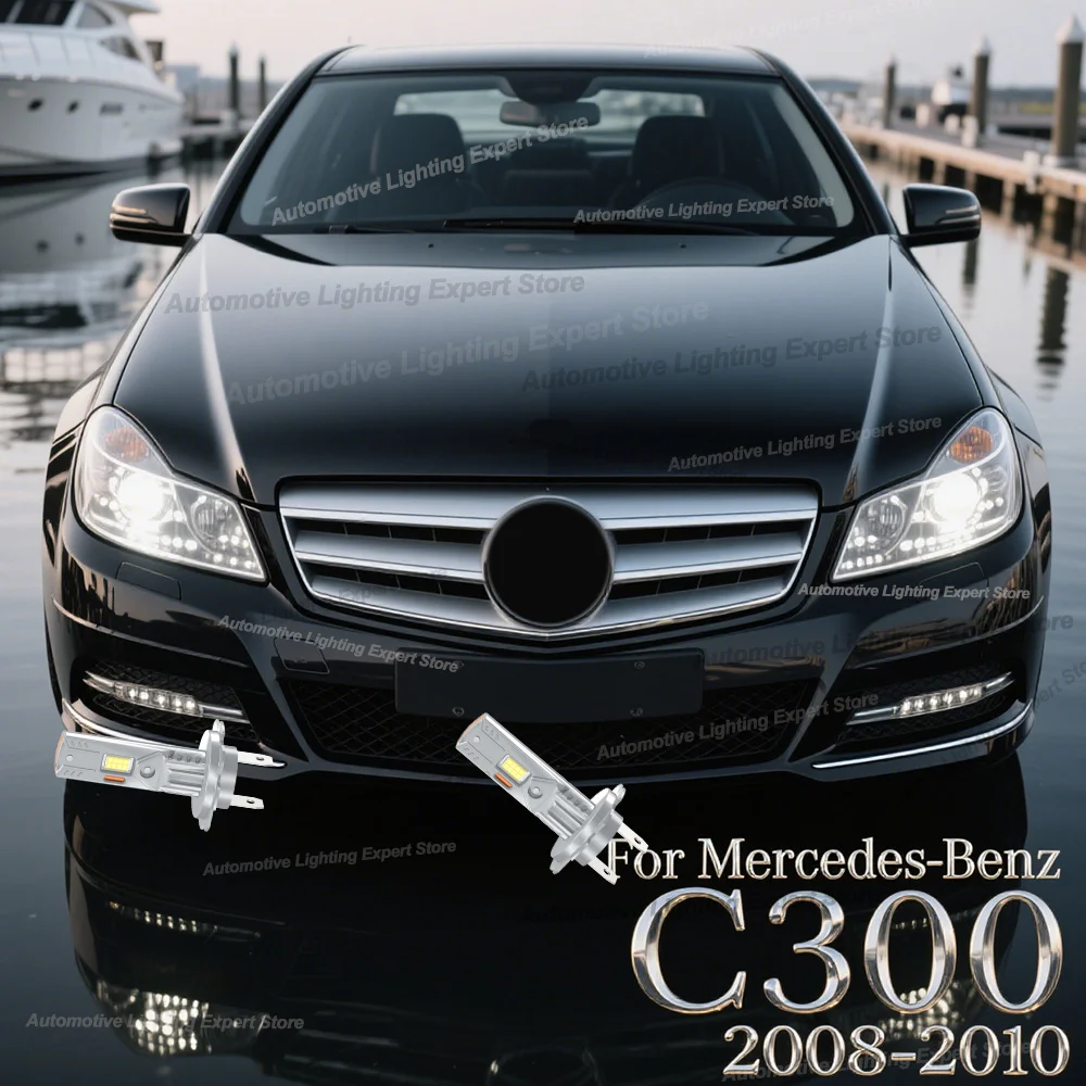 

LED CANBUS Lights Car Headlight 6000K Bulbs For Mercedes Benz C300 C350 2008 2009 2010