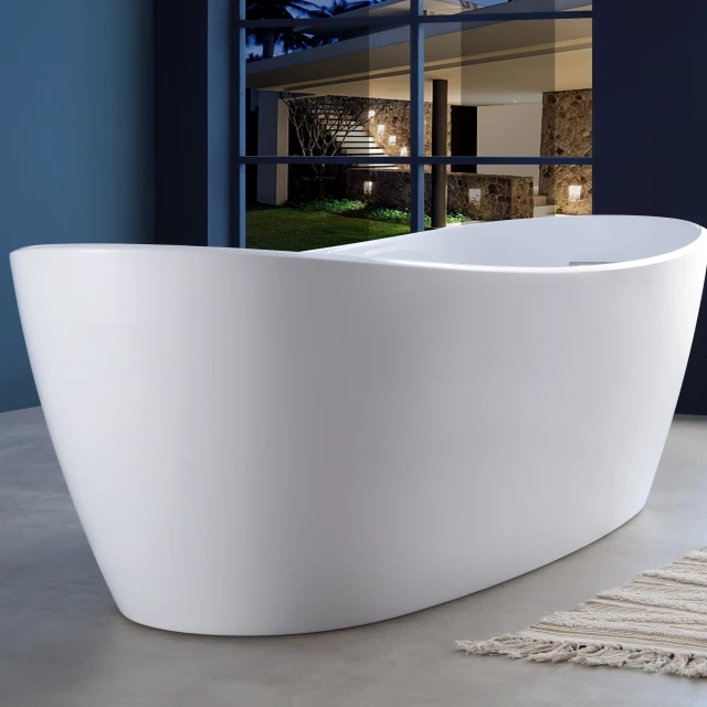 

Apartment hotel use bathroom free-standing acrylic shower bathtub