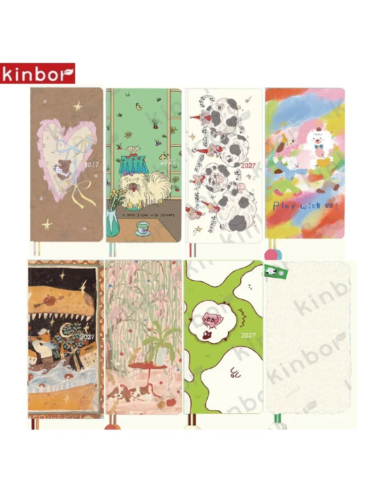 Kinbor 2027 Wochenplaner im Taschenformat, Notizbuch für Wochenpläne, Terminplaner, Effizienz-Handbuch für Tagesplanung und Schreiben