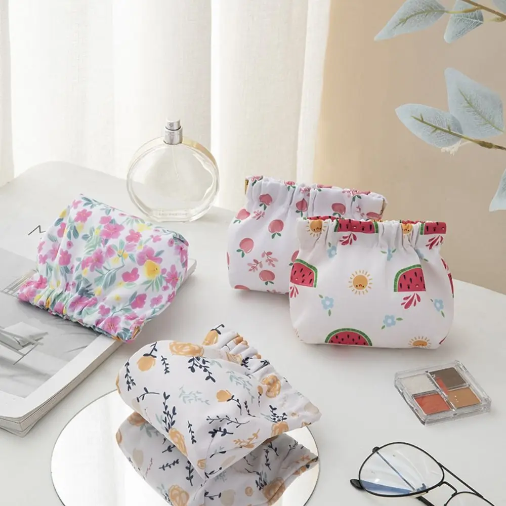 Mini Shrapnel Bag Coin Purse Women Change Storage Bag Travel Lipstick Cosmetic Bag Printing Fashion Coin Money Bags for Girls