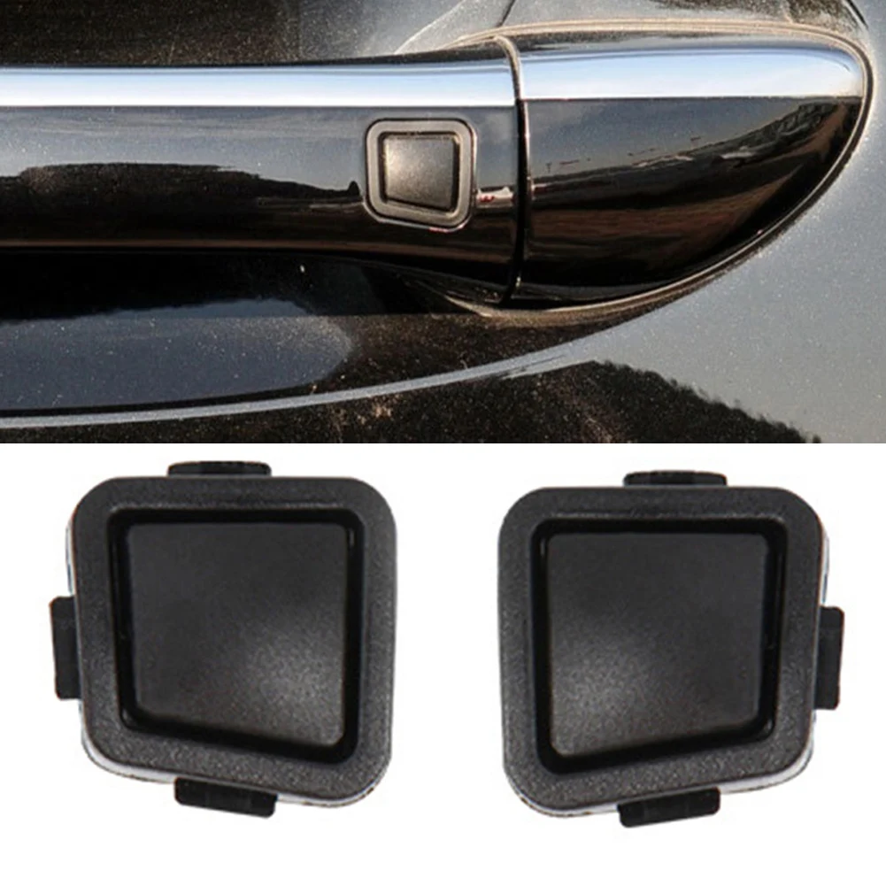 Door Handle Button Cover For Mercedes-Benz W211 C209 W219 W251 Black Exterior Parts  ABS Keyless-Go Door Handles Kit