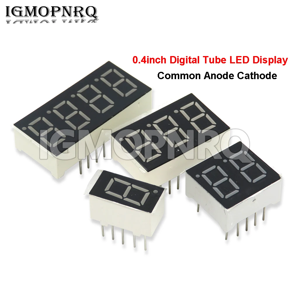 5PCS 0.4inch LED Display 7 Segment 2 Bit 3 Bit 4 Bit Digit Tube Red Common Cathode / Anode Digital 0.4 Inch LED New