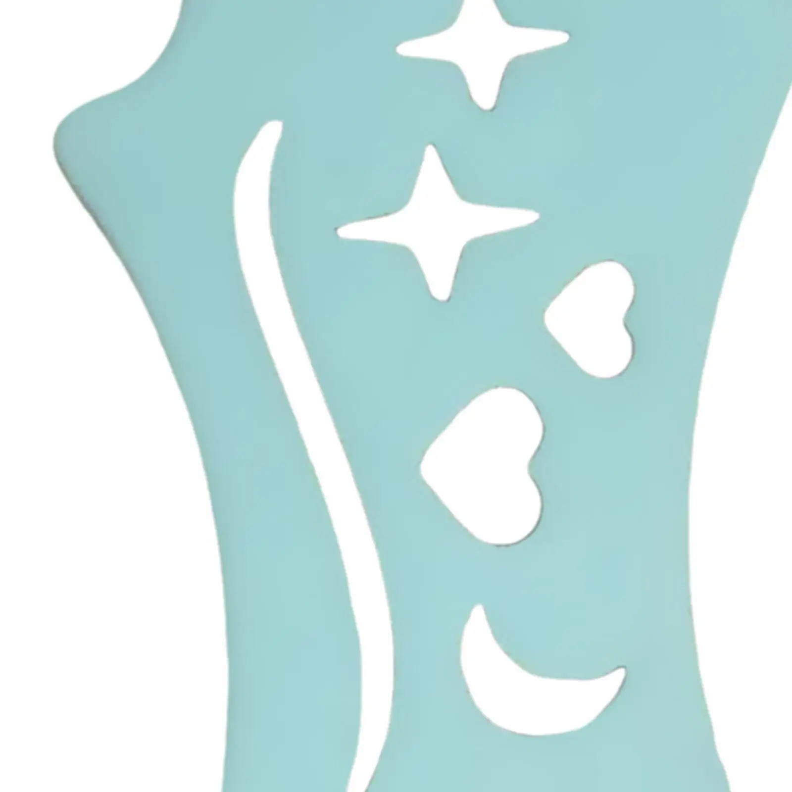 2xEyeliner Stencil متعددة الأغراض وقابلة لإعادة الاستخدام من السيليكون لأداة تحديد العيون للسيدات باللون الأزرق #4