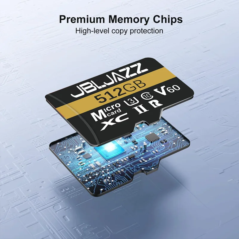 고속 마이크로 TF SD 카드 512GB 128GB 256GB Class10 U3 V60 64GB 카메라 드론 운전 기록 장치 방수 메모리 카드 썸네일 5