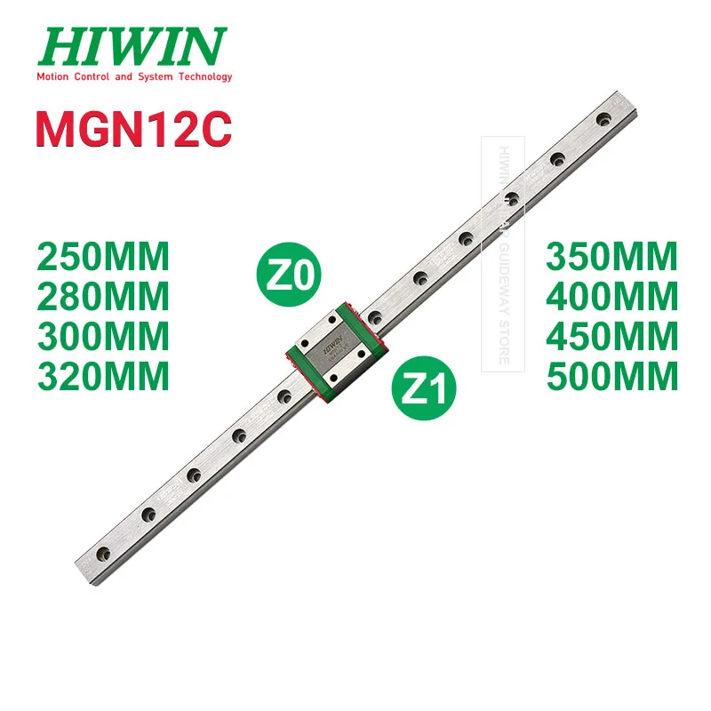 HIWIN MGN12C Z0 Z1 Stainless Steel Linear Rail Guide with Block