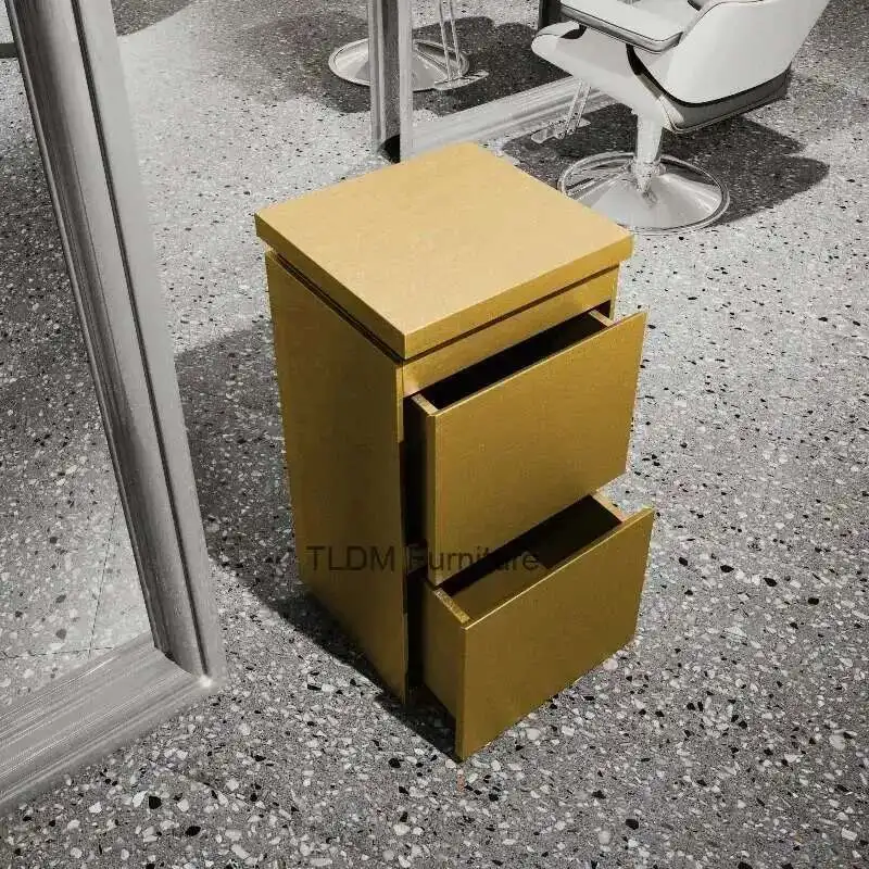 

hairdresser cart salon hair equipment Double-sided Hairdressing Cabinet Storage Carro Auxiliar Con Ruedas Workshop Trolley