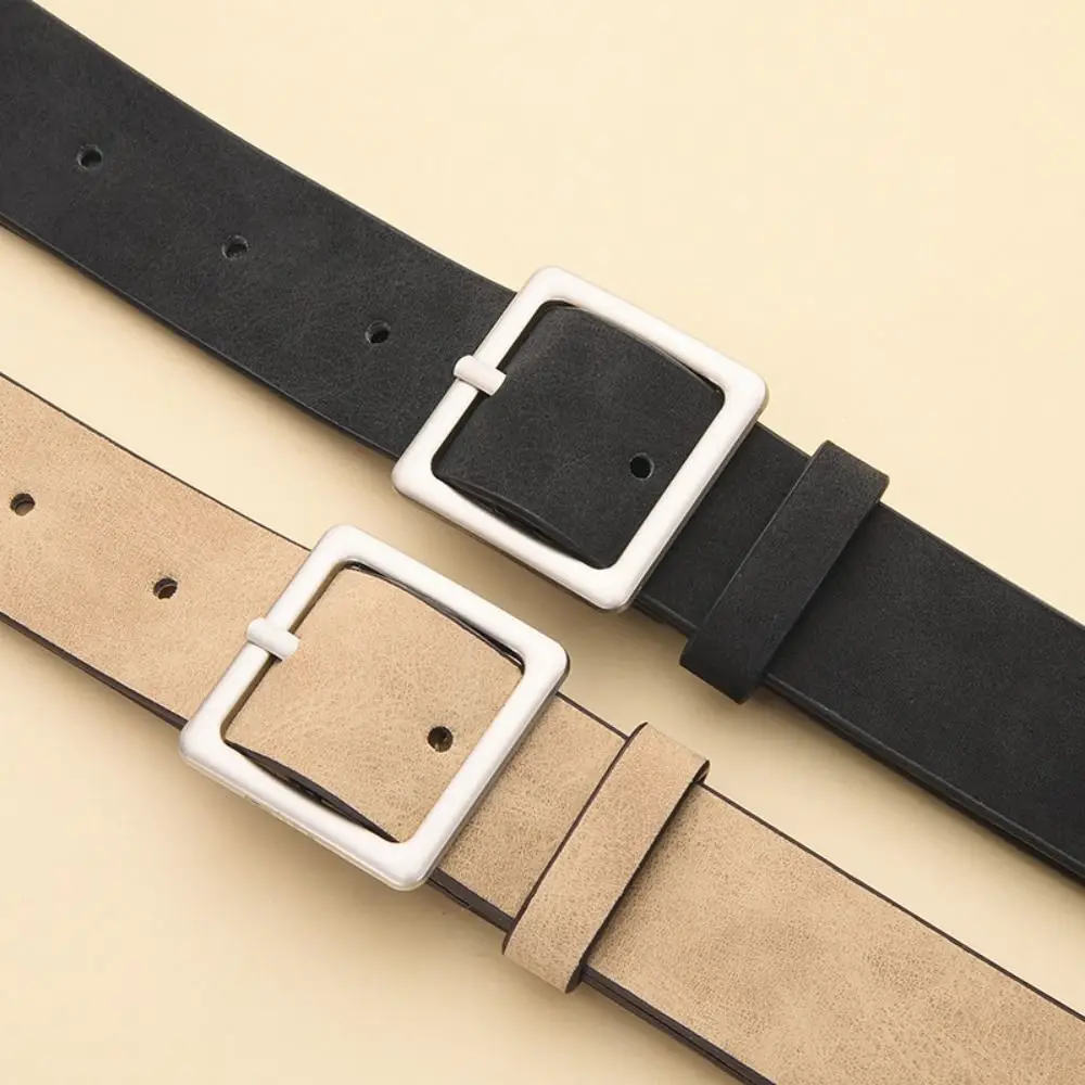 

Trendy Pin buckle Suede Leather Belt Luxury Design Retro Business Waist Belt Casual Waistband For Women