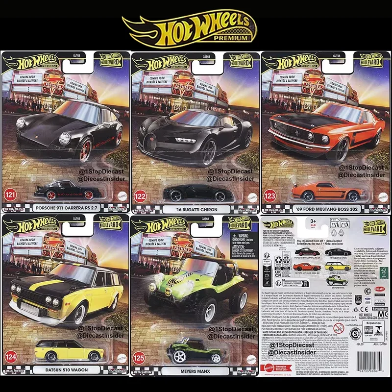 Mattel Hot Wheels 1/64 Boulevard 25 2025 - Mix 2B Collectible Car Toys Diecast Vehicle