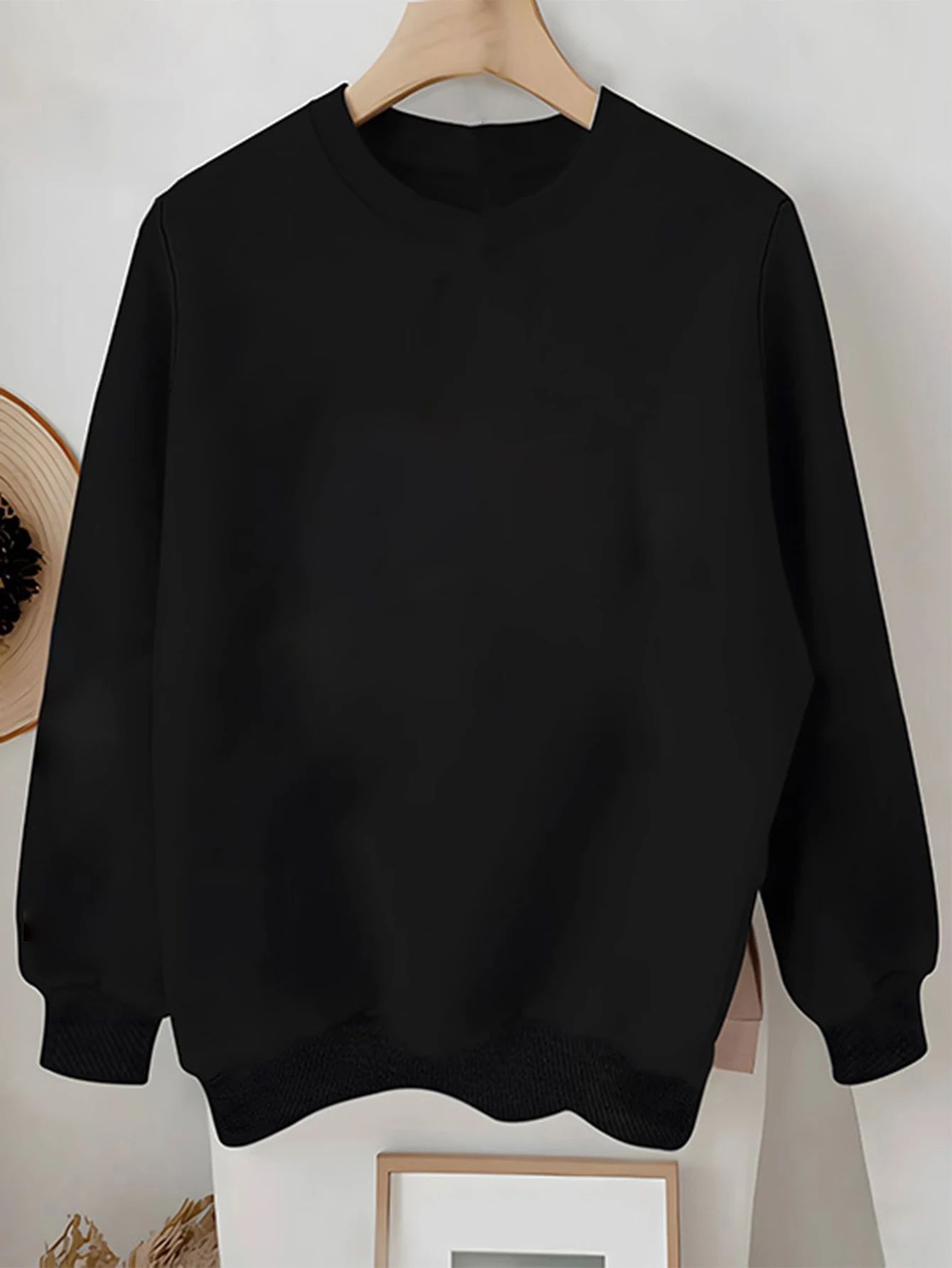 Sweat à capuche en coton pour femme, Beige, décontracté, polaire, ample, surdimensionné, col rond, pour Couple, unisexe, automne hiver