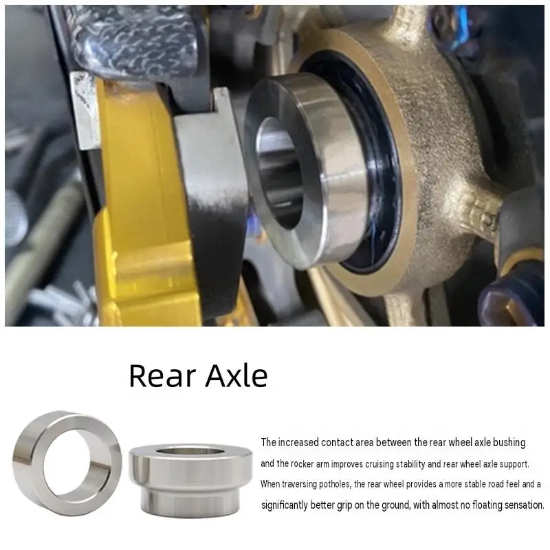 For Yamaha TMAX560 2017‑2023  Front‑Rear Stabilizing Bushing Optimize Axle Support Riding Stability Mod Accessories