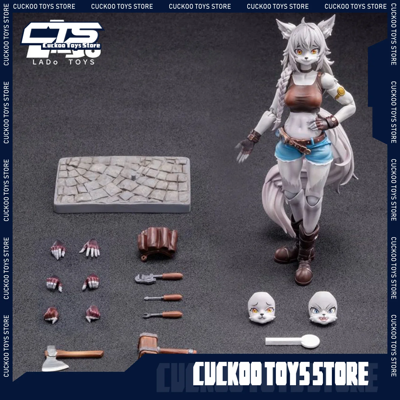LADOTOYS ERA-001 1/12 Schaal Liya Leuke Wolf Zus Reparateur Actiefiguren Soldaat Beweegbare Gewrichten Anime Model Collectie Speelgoed Gift