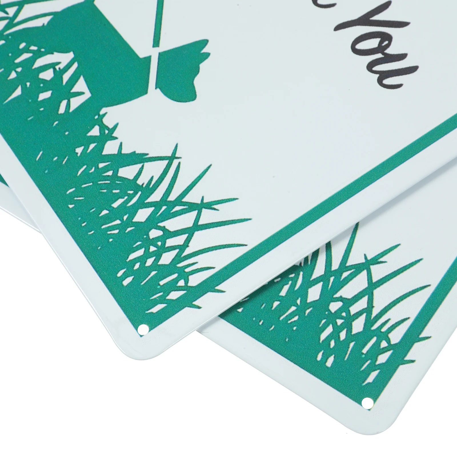 

2Pcs Metal Dog Poop Warning Sign Waterproof Durable Double Sided Clean Up After Your Dog Notice Garden Yard Lawn Decor Pet Owner