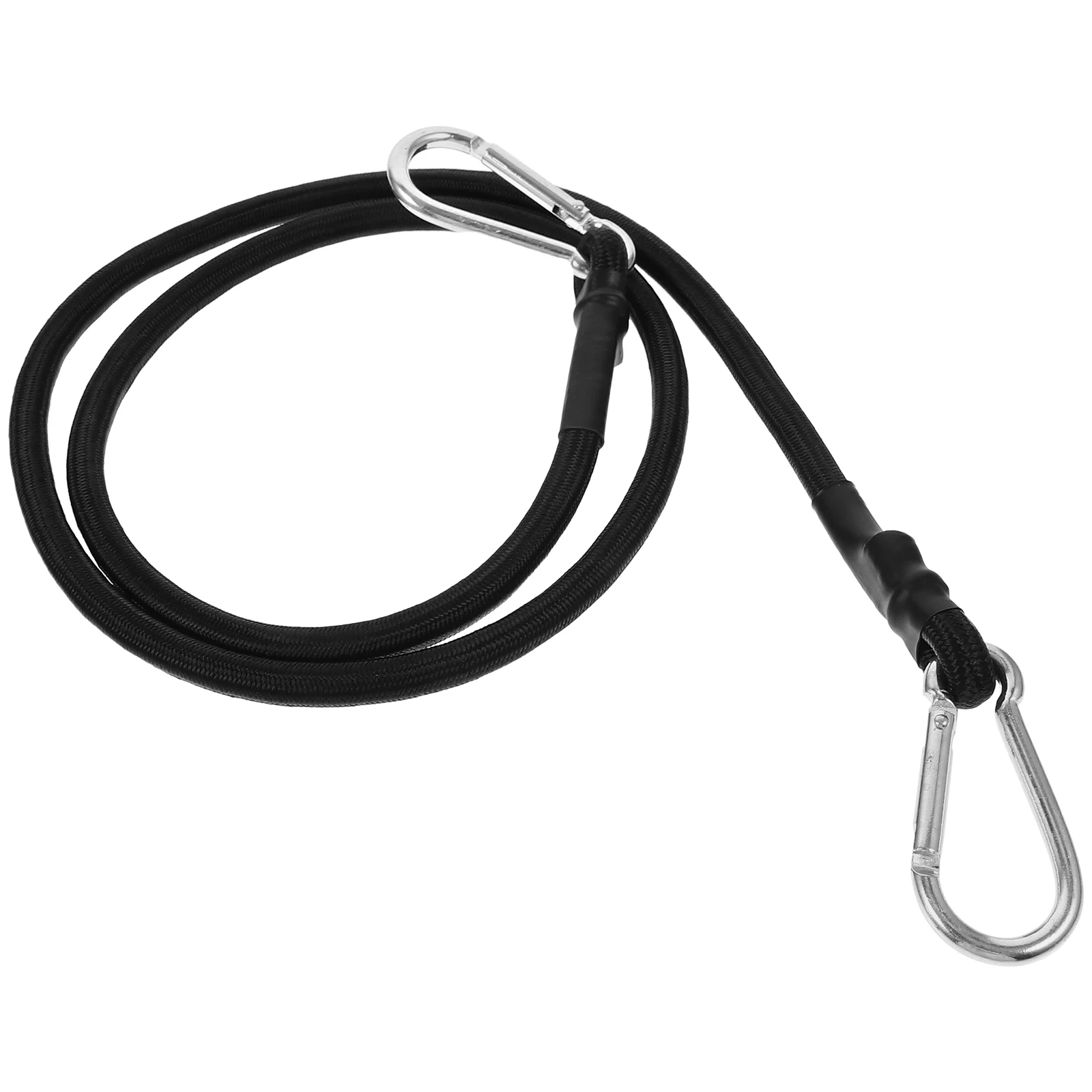 

Bungee Straps Elastic Cord Black 2M Motorcycle Luggage Bundling Rope Electric Car Tied Bike Camping RV Trunk Tarpaulin Straps