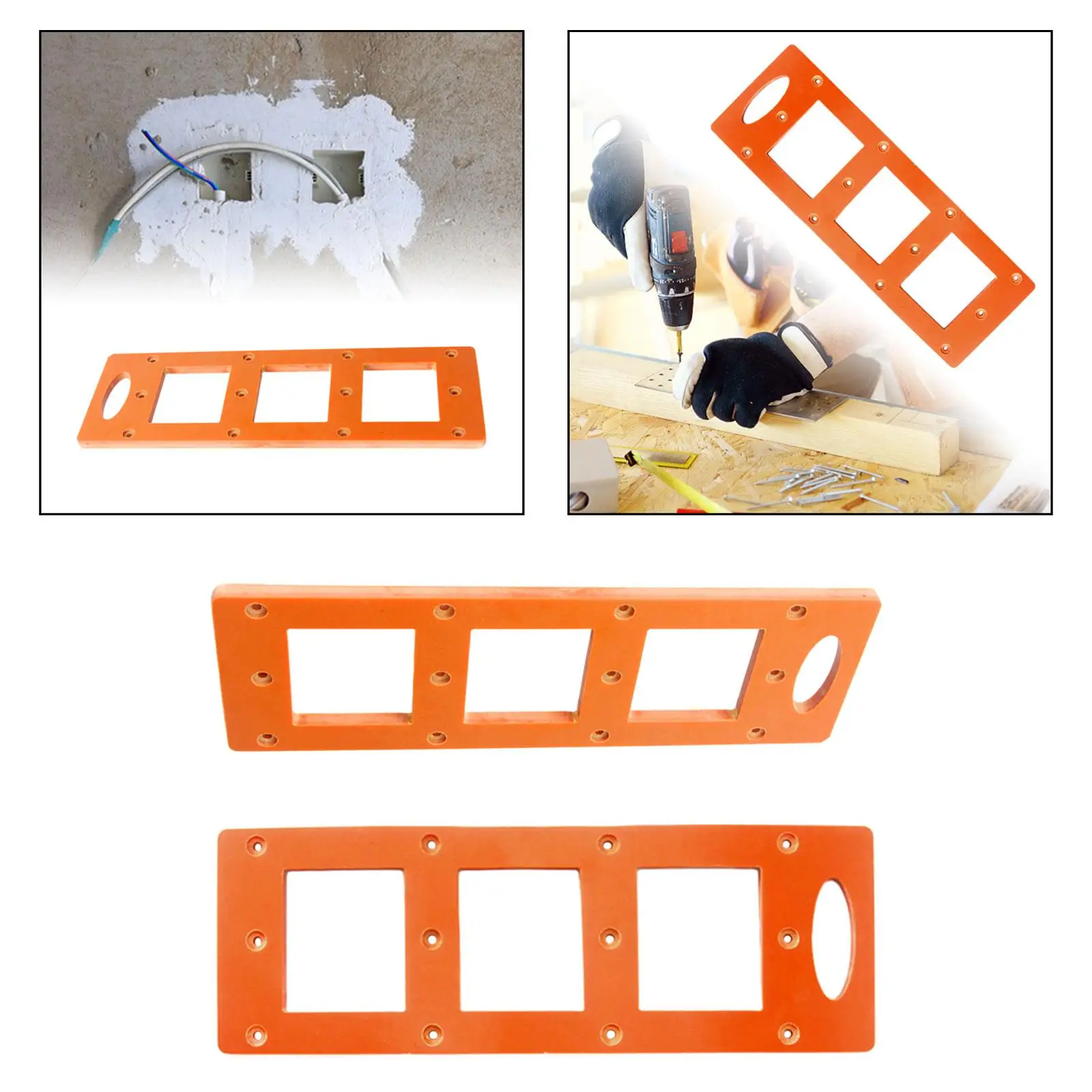 Sockets Slotting Template Mounting Bracket Template Sockets Bottom Box Opening