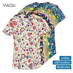 Medical Scrubs Tops Nursing Workwear Cartoon Printing Dental Clinic Nurse Scrubs Women Tops Pet Surgical Nursing Scrubs Uniforms