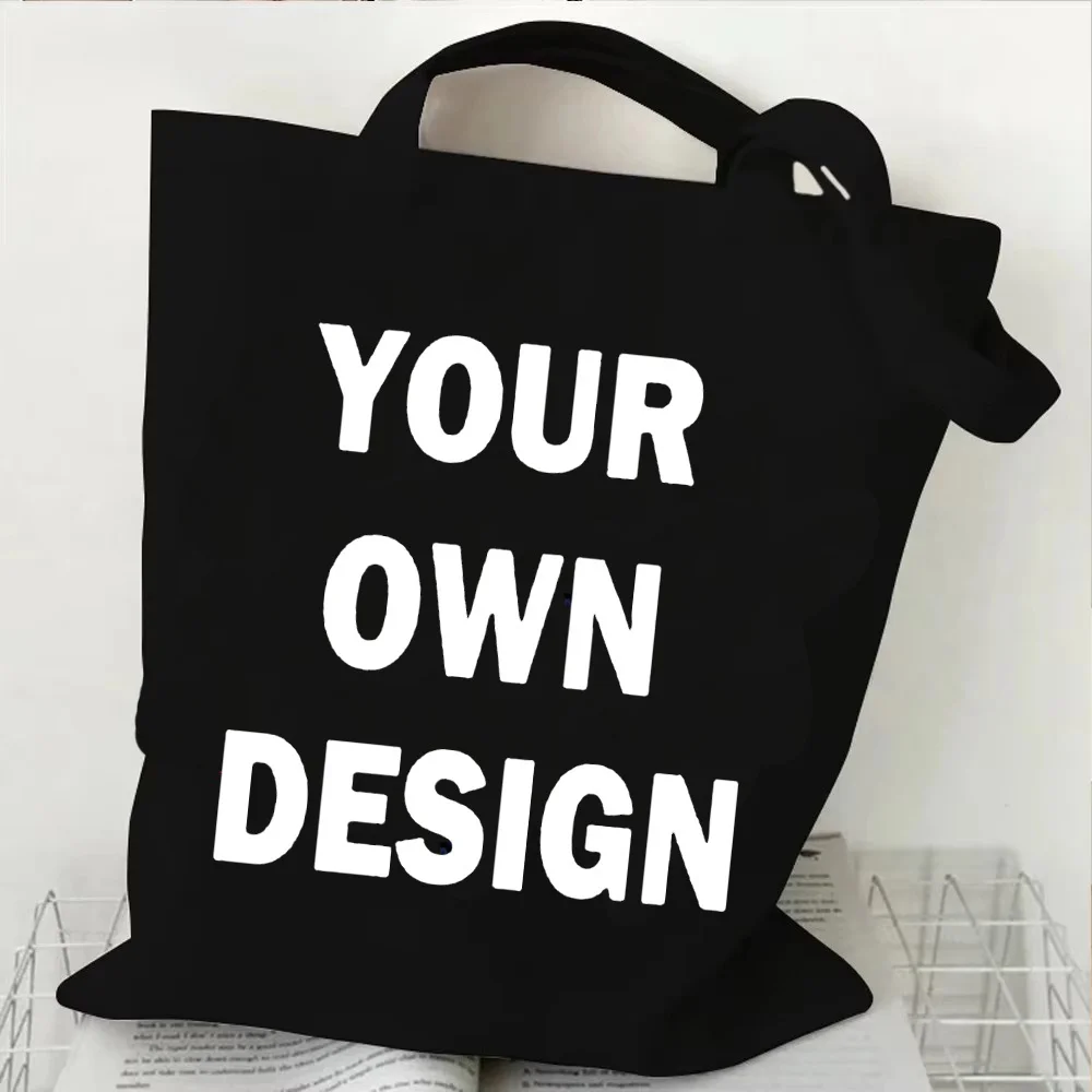Custom Shopping Bag Zero Waste Personalized Digital Print Recyclable College Boutique Sustainable Artistic Print College